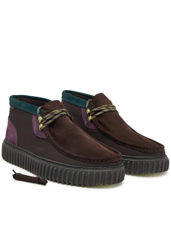 Clarks Półbuty Torhill Hi GTX GORE-TEX 26327980 Brązowy