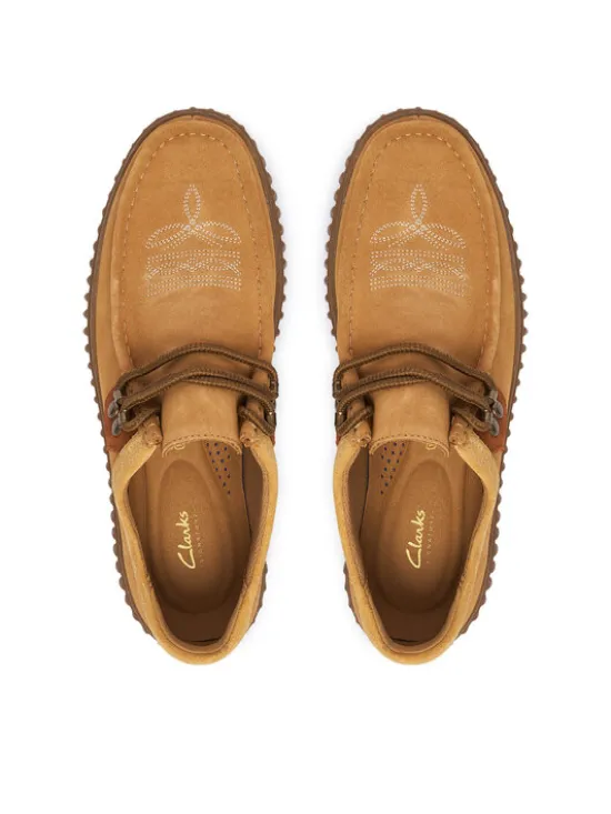Clarks Półbuty Torhill Lo 26327293 Brązowy jasny