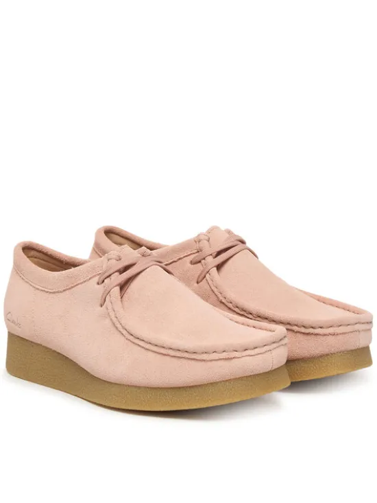 Clarks Półbuty WallabeeEVOSh 26186342 Różowy
