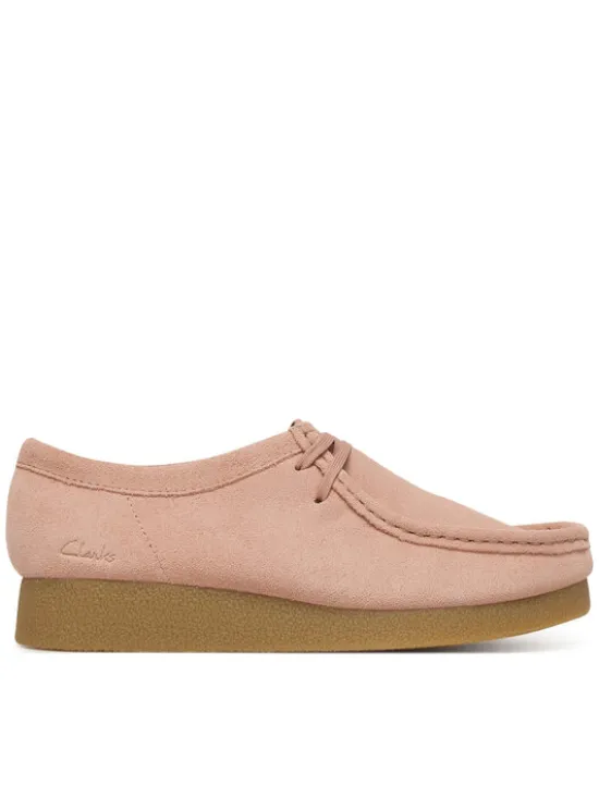 Clarks Półbuty WallabeeEVOSh 26186342 Różowy