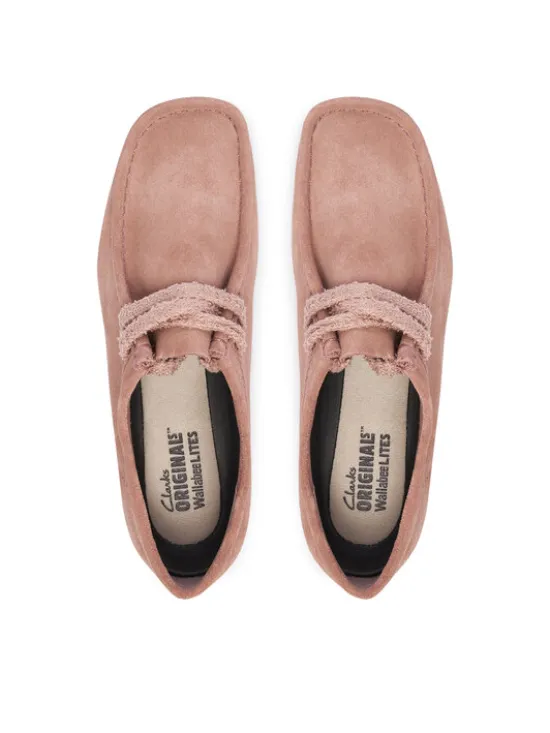 Clarks Półbuty Wallabee Lite. 26328429 Różowy