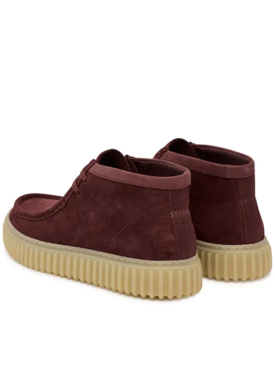 Clarks Trzewiki Torhill Hi 26183423 Bordowy