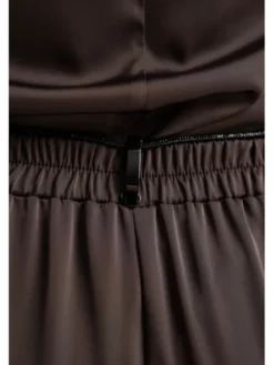 CLICK Spodnie materiałowe 30-463 Brązowy Loose Fit