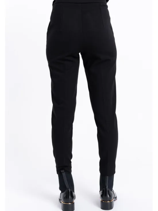 CLICK Spodnie materiałowe 30-453 Czarny Tapered Fit