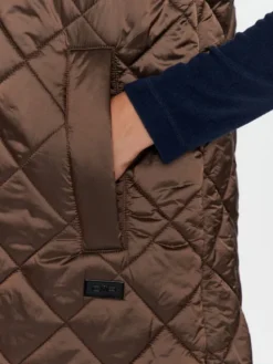 CMP Bezrękawnik 33K3686 Brązowy Regular Fit