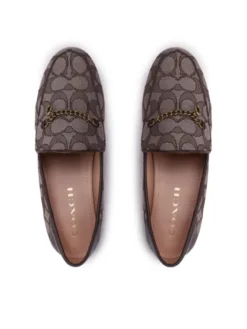 Coach Loafersy Hanna Textured Jacq CC888 Brązowy