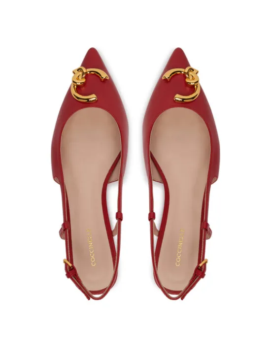 Coccinelle Baleriny C-Me Smooth E4 SB3 21 02 01 Czerwony