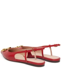 Coccinelle Baleriny C-Me Smooth E4 SB3 21 02 01 Czerwony