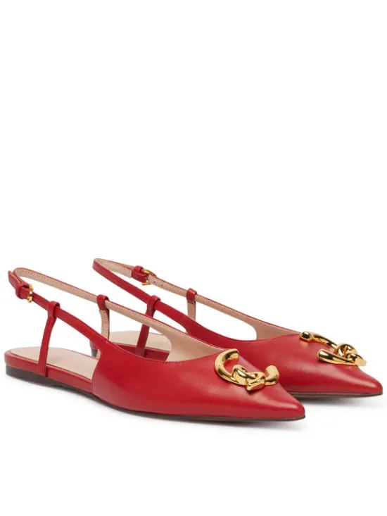 Coccinelle Baleriny C-Me Smooth E4 SB3 21 02 01 Czerwony