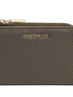 Coccinelle Portfel Metallic 1000s Zielony ciemny