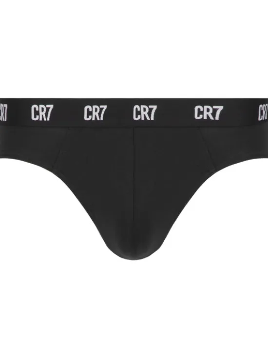 Cristiano Ronaldo CR7 Komplet slipów Main Basic Brief 3-Pack 8100-66-900 Czarny