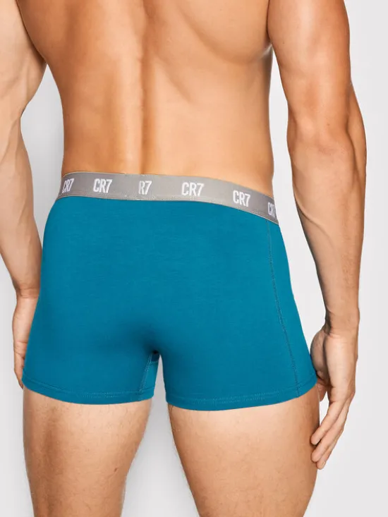 Cristiano Ronaldo CR7 Komplet bokserek Basic Trunk 3-Pack 8100-49-2717 Niebieski