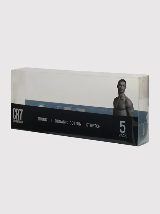 Cristiano Ronaldo CR7 Komplet bokserek Basic Trunk 5-Pack 8106-49-2400 Szary
