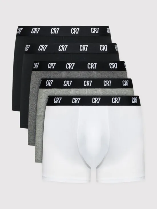 Cristiano Ronaldo CR7 Komplet bokserek Basic Trunk 5-Pack 8106-49-2400 Szary