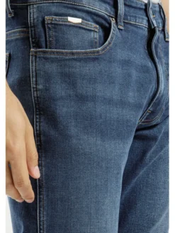 Cross Jeans Jeansy C 132-083 Niebieski Straight Leg
