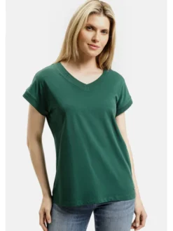 Cross Jeans T-Shirt 56219-027 Zielony