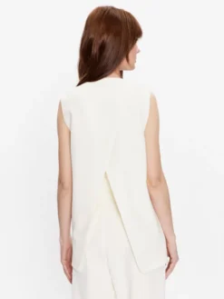 Custommade Kamizelka Elena 999425848 Écru Regular Fit