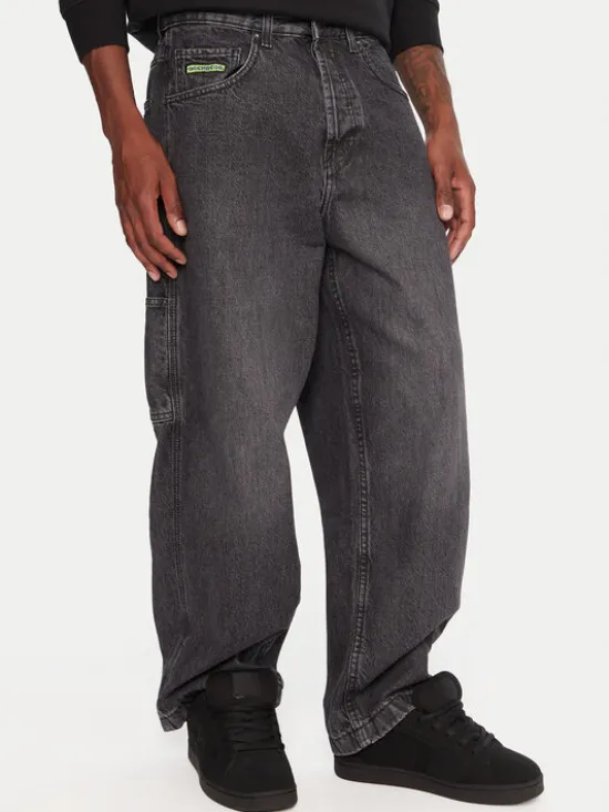 DC Shoes Jeansy Worker Carpenter Bac EDYDP03432 Czarny Baggy Fit