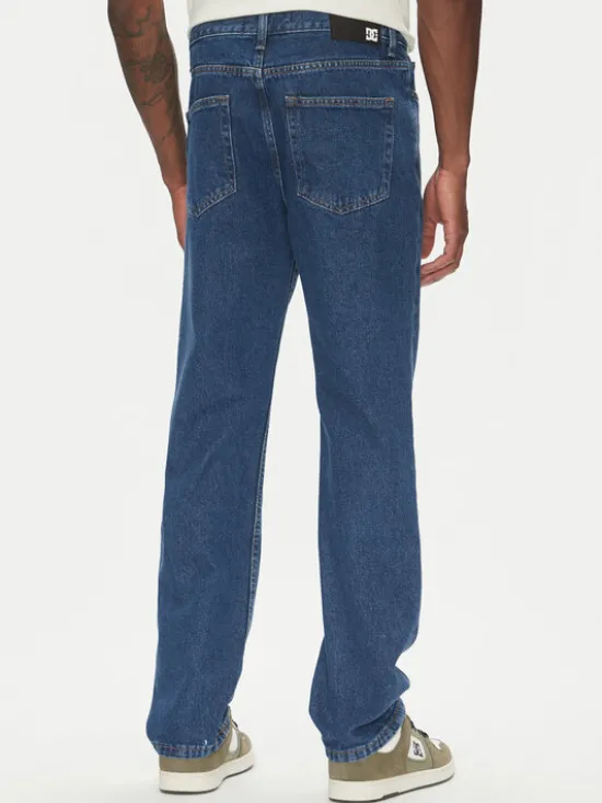 DC Shoes Jeansy Worker Straight ADYDP03072 Niebieski Regular Fit