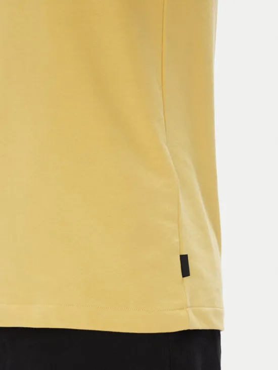 DC Shoes T-Shirt ADYKT03246 Żółty Regular Fit