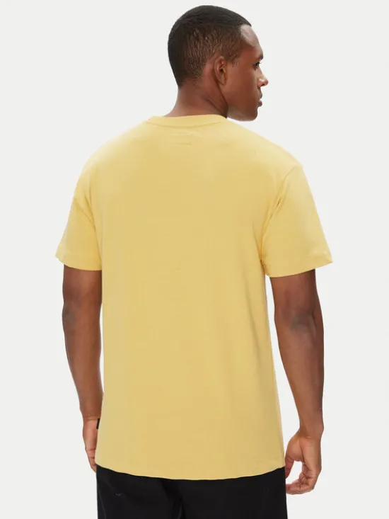 DC Shoes T-Shirt ADYKT03246 Żółty Regular Fit