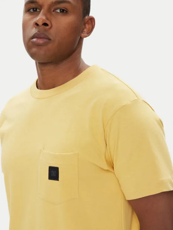 DC Shoes T-Shirt ADYKT03246 Żółty Regular Fit