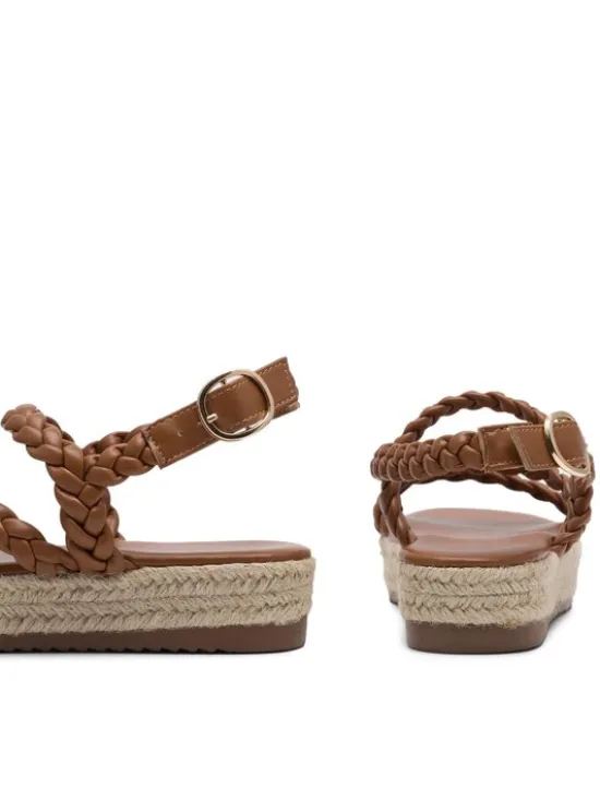 DeeZee Espadryle E8875-1 Brązowy
