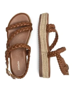 DeeZee Espadryle E8875-1 Brązowy