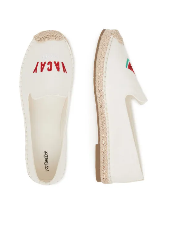 DeeZee Espadryle MXCR-232 Biały