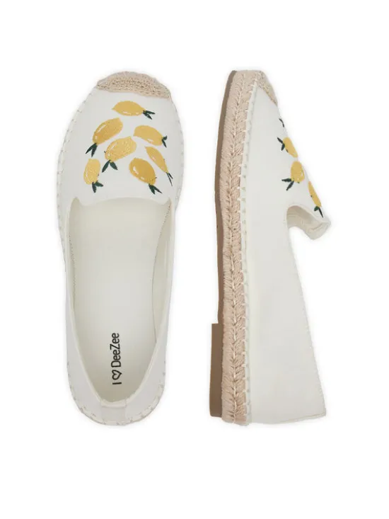 DeeZee Espadryle MXCR-229 Biały