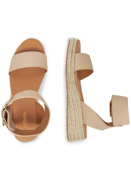 DeeZee Espadryle QS276-1 Beżowy