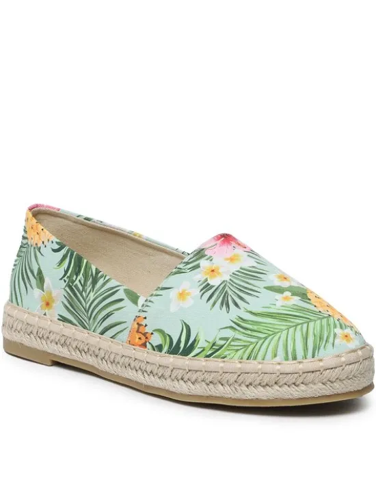 DeeZee Espadryle WSS990-103 Zielony