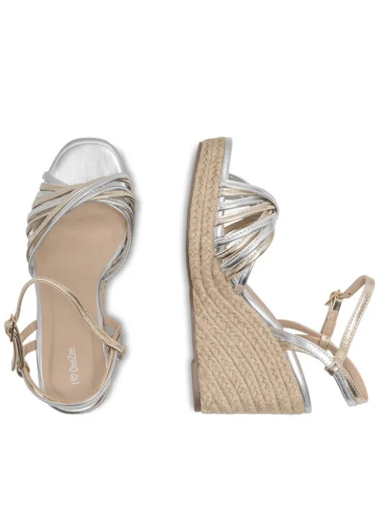 DeeZee Espadryle WYL2610-01 Srebrny