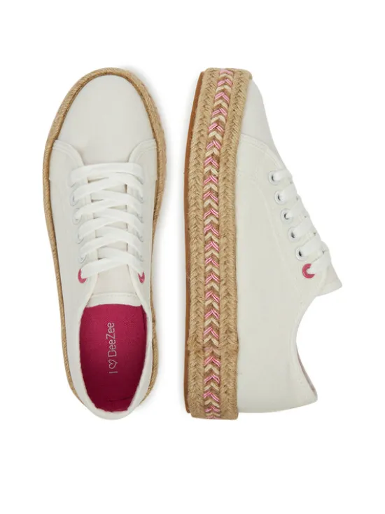 DeeZee Espadryle ZYKS306 Biały
