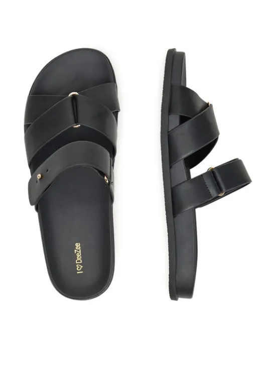 DeeZee Klapki HY59053-3 Czarny