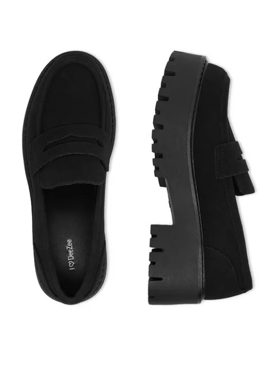 DeeZee Loafersy CEO-HY66880001-3 Czarny
