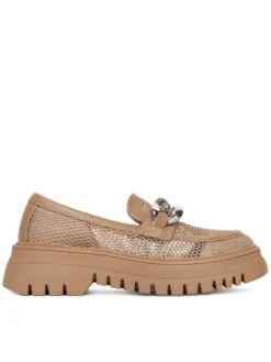 DeeZee Loafersy 60062D-2 Brązowy
