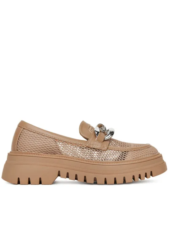 DeeZee Loafersy 60062D-2 Brązowy