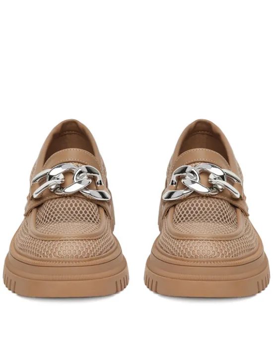 DeeZee Loafersy 60062D-2 Brązowy