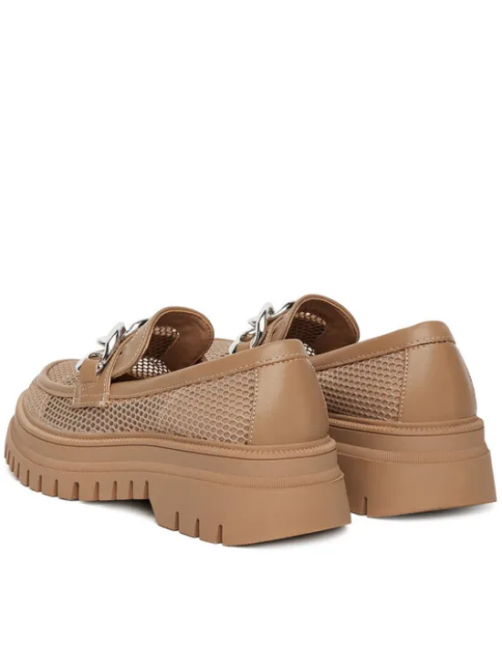 DeeZee Loafersy 60062D-2 Brązowy