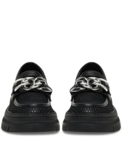 DeeZee Loafersy 60062D-2 Czarny