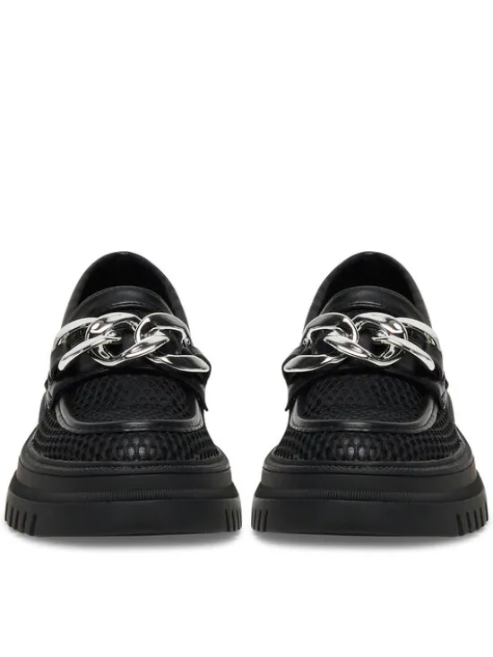 DeeZee Loafersy 60062D-2 Czarny