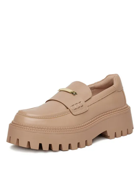 DeeZee Loafersy HY19001-2 Beżowy