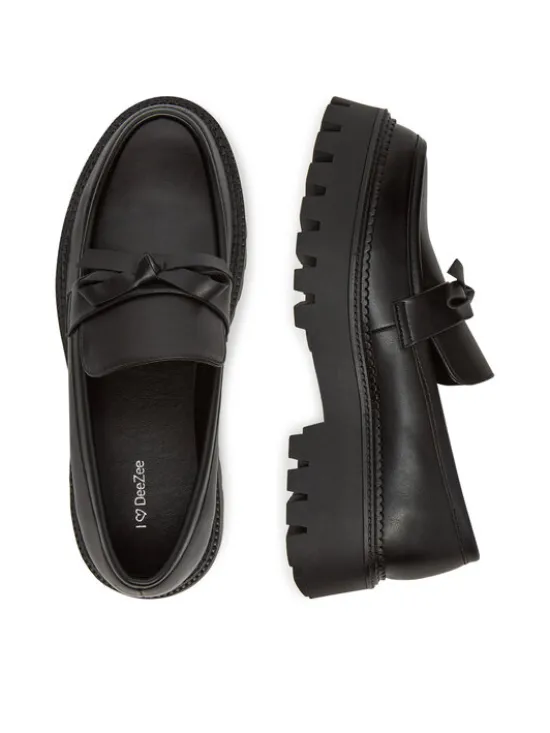 DeeZee Loafersy HY69907-3 Czarny