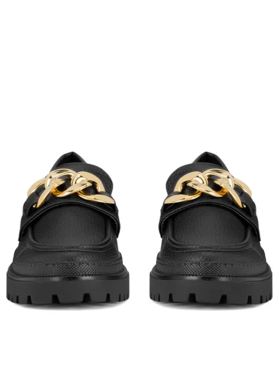 DeeZee Loafersy 23038T259 Czarny