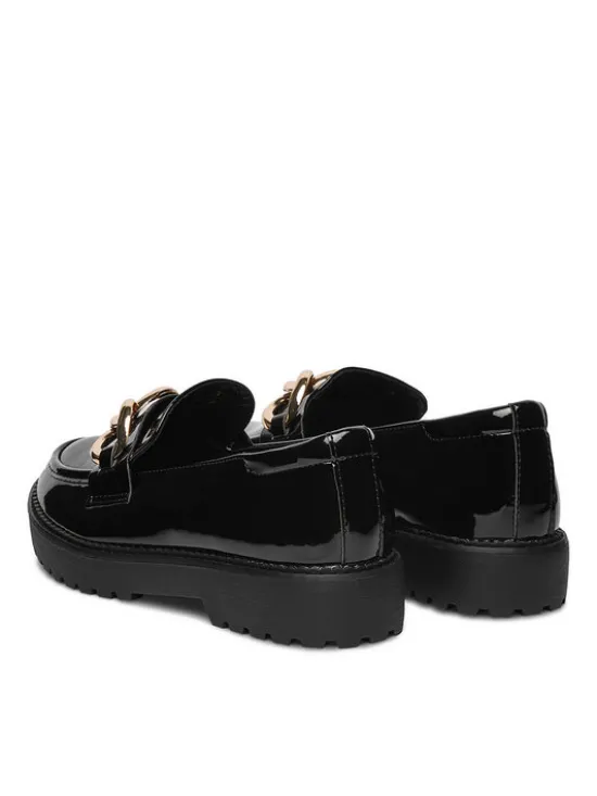 DeeZee Loafersy WS5621-18 Czarny