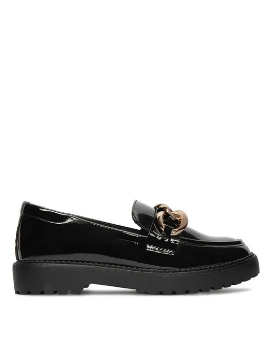 DeeZee Loafersy WS5621-18 Czarny
