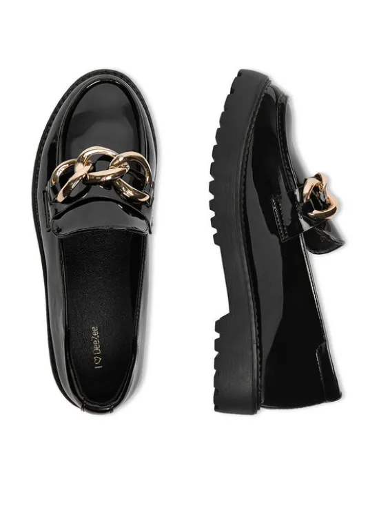 DeeZee Loafersy WS5621-18 Czarny