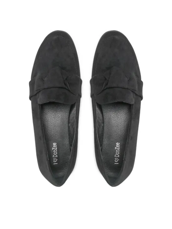DeeZee Loafersy WS270205-07 Czarny