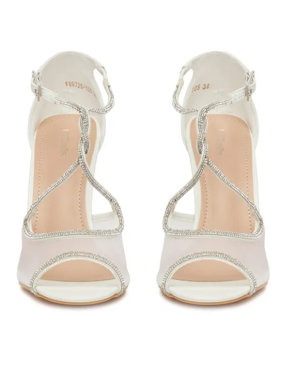 DeeZee Sandały F89725-105 Biały